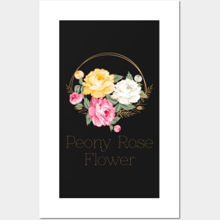 Spring flowers -Peonies-Garten flowers -Peony-Spring Peony Rose-Peony Rose Flower- Vintage Pink Peonies Posters and Art